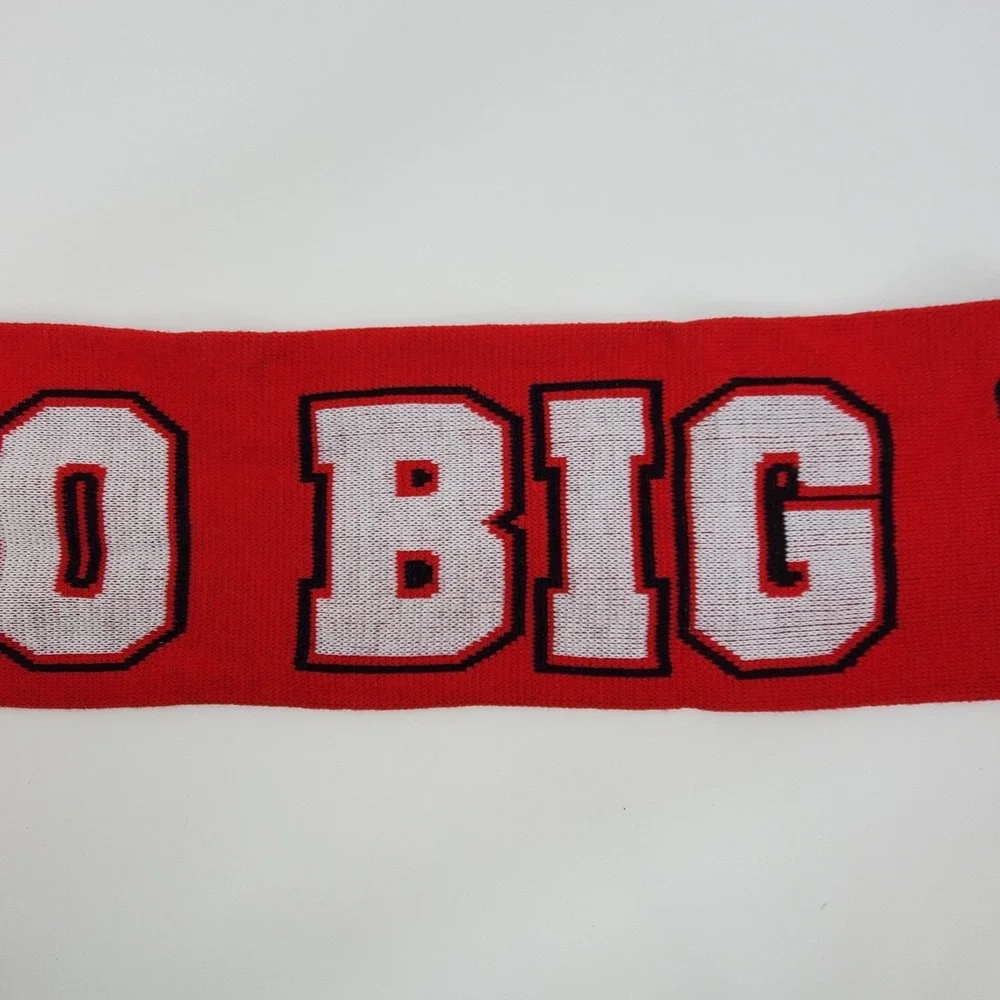 Cornell University Big Red Hockey Beanie Hat and Scarf Set Red White Black Knit